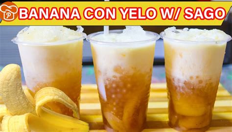 banana con yelo in plastic cups